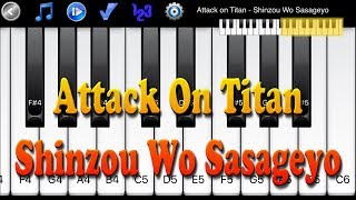 Attack on Titan  Shinzou Wo Sasageyo  How to Play Piano Melody [upl. by Onaivlis]