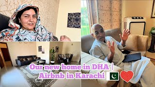 Our new home Tour in DHA  Airbnb in Karachi 🇵🇰❤️ [upl. by Anawal]