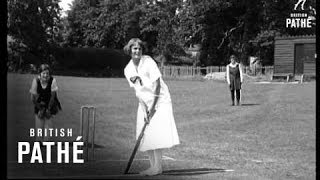 Eve Cricketer  Filmed At Cobham Surrey 1933 [upl. by Lamak323]