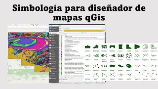 Simbología para diseñador de mapas Layaout en qGIs [upl. by Perdita]