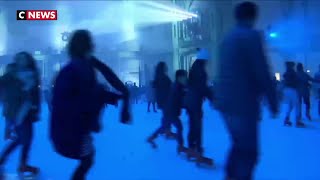 Paris  la patinoire géante de retour au Grand Palais [upl. by Enenstein218]