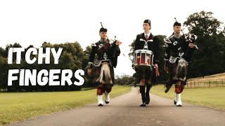 Scottish bagpipers play Itchy Fingers  Harmony Bagpiping [upl. by Veronike]