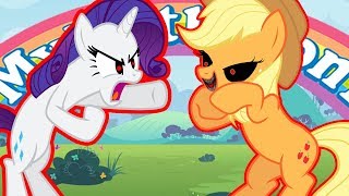 Rarity vs Evil Applejack  My Little Pony [upl. by Ecirtac910]