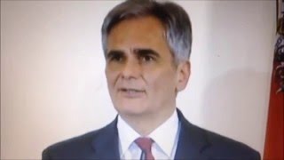 Wiener Beschluss Obergrenze für Flüchtlinge  Kanzler Werner Faymann 21012016 [upl. by Tse555]