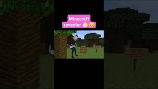 Minecraft sevenler burdamıdilakent youtubeshorts minecraft funny [upl. by Bornie]