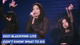 2021 BLACKPINK Dont Know What To Do Live TOKYO DOME KR Ver [upl. by Cutty]