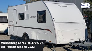 Weinsberg CaraCito 470 QDK elektrisch Modell 2022 [upl. by Giana4]