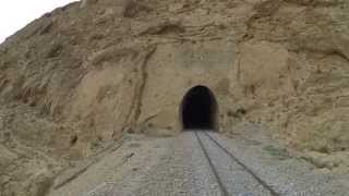 Selja gorges railway  driving through the tunnels [upl. by Llenehs]