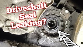 OPEL VAUXHALL Gearbox Oil Seal Driveshaft Replacement F17 and more [upl. by Ycnuahc258]