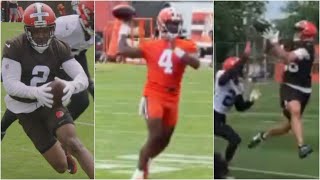 Deshaun Watson HAS BEEN MAKING PLAYS Cleveland Browns OTAs 👀 🔥 [upl. by Leodora]