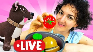 🔴Passiamo tutta la giornata con il cane giocattolo Cioccolata Giochi per bambini in diretta [upl. by Rebekah302]