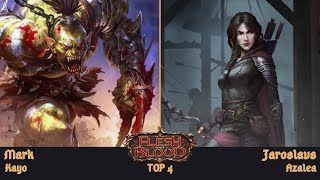 Flesh and Blood TCG  PRO QUEST LONDON TOP 4  Kayo vs Azalea [upl. by Ramoh]