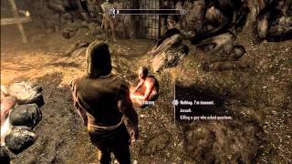 How to Serve time in Markarth Prison Mines Skyrim Dawnguard [upl. by Tupler]