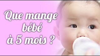 Que mange bébé à 5 mois [upl. by Merv]