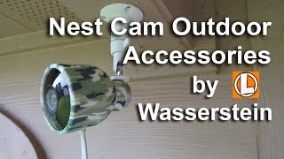 Nest Cam Outdoor Accessories by Wasserstein  Quad Pod Cube Mount Covers Suction Cup Mount [upl. by Raleigh881]