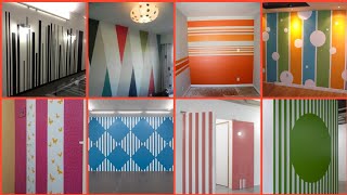 striped wall paint designslivin room wall paintpaint design ideas 2022 [upl. by Burrus306]