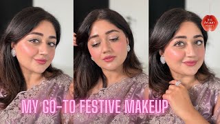 My Go To Festive Makeup Look  TUTORIAL  corallista [upl. by Nogas]