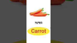 Carrot Meaning in Gujarati  English Gujarati Dictionary [upl. by Acimot]