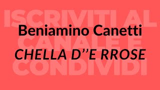 Beniamino Canetti  Chella de rrose [upl. by Bronny]