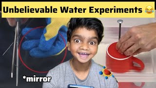 7 Unbelievable Water Experiments 😂  Arun Karthick [upl. by Hgierb]