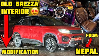 Brezza Modification✅Interior Customization amp Genuine Accessories✅Brezza base model modification [upl. by Tigirb]