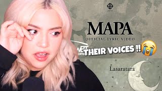 REACTION SB19 MAPA  OFFICIAL LYRIC VIDEO [upl. by Tatianas]