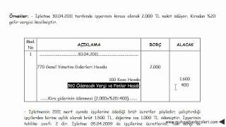 36 ödenecek vergi ve diğer yükümlülükler [upl. by Yort]