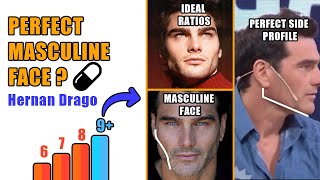 The Ideal Masculine Face  Hernan Drago Face Analysis  blackpill [upl. by Yeltihw]