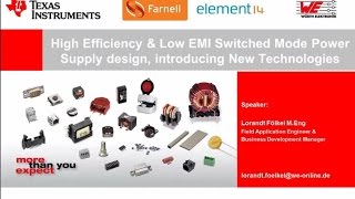 Würth Elektronik amp TI Webinar Magnetic Material Basics and EMI Consideration of DCDC Converters [upl. by Odoric]