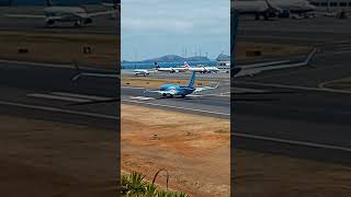 TUI Boeing 737 TAKEOFF at Madeira Airport [upl. by Ettelorahc86]