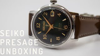 Seiko Presage SRPE45J1 Unboxing  Optura Nordic [upl. by Anelas]