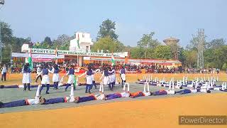 Republic Day 2024 Drill By Ordnance Factory School Students At Sports Stadium O F Badmal 🧡🤍💚 [upl. by Nela965]