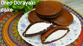 dorapancakes  oreo biscuit doracakes  4 ingredients doryaki soft and delicious  shorts [upl. by Asenab]