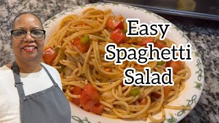 Easy Spaghetti Salad summer side dish [upl. by Eniamsaj]