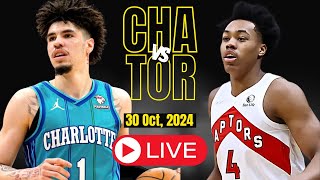 🔴LIVE  Charlotte Hornets Vs Toronto raptors Full Game  NBA Live  Oct 30 2024 [upl. by Nivlem]