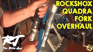 RockShox Quadra Fork Service  Tear DownCleanLubeRebuild [upl. by Bander877]