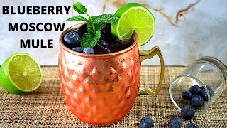 Blueberry Moscow Mule Cocktail Recipe [upl. by Whiting]