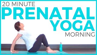 Prenatal Morning Yoga Routine All Trimesters [upl. by Arok]