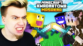 DRAMA POLOWANIE NA SKKF Minecraft Kwadratowa Masakra [upl. by Bywoods]