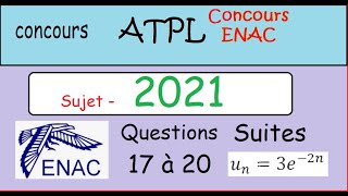 Suites  Concours Enac ATPL 2021 ex17 Ã 20 [upl. by Isej]