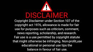 Copyright free disclaimer intro for your youtube videos  technical brief [upl. by Cherlyn]