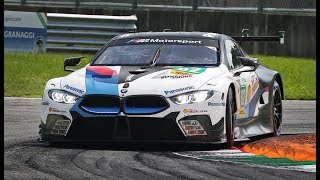 BMW M8 GTE In Action at Monza Circuit ahead of the 24 Hours of Le Mans 2018 [upl. by Bernarr]