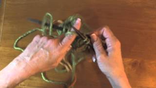 Knitting a Thumb from Waste Yarn [upl. by Llenad845]