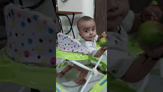 Lemon lever10monthsoldbaby raghav cutebaby walker cutebaby trending cutebaby shorts cute [upl. by Onimixam]