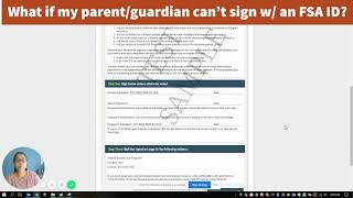 FAFSA Walkthrough Section 7 Sign amp Submit [upl. by Adnohsad]