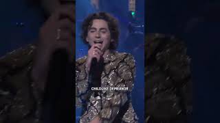 Timothée Chalamet Raps Baby Face On SNL [upl. by Wolcott]