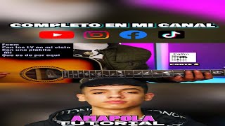 Amapola🔥Natanael Cano Nueva H  Tutorial Guitarra  Acordes🎸 [upl. by Greenburg]