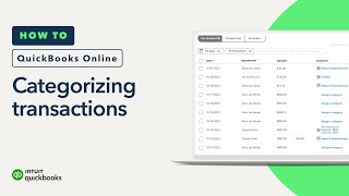 How to categorize transactions in QuickBooks Online [upl. by Nemzzaj126]