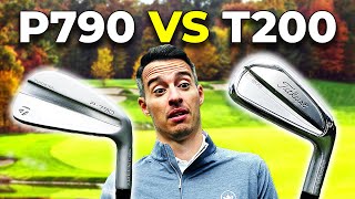 TaylorMade P790 v Titleist T200 Irons WE CROWN A WINNER [upl. by Gorrono]