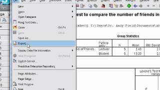 Exporting SPSS Output To Word [upl. by Giuseppe]